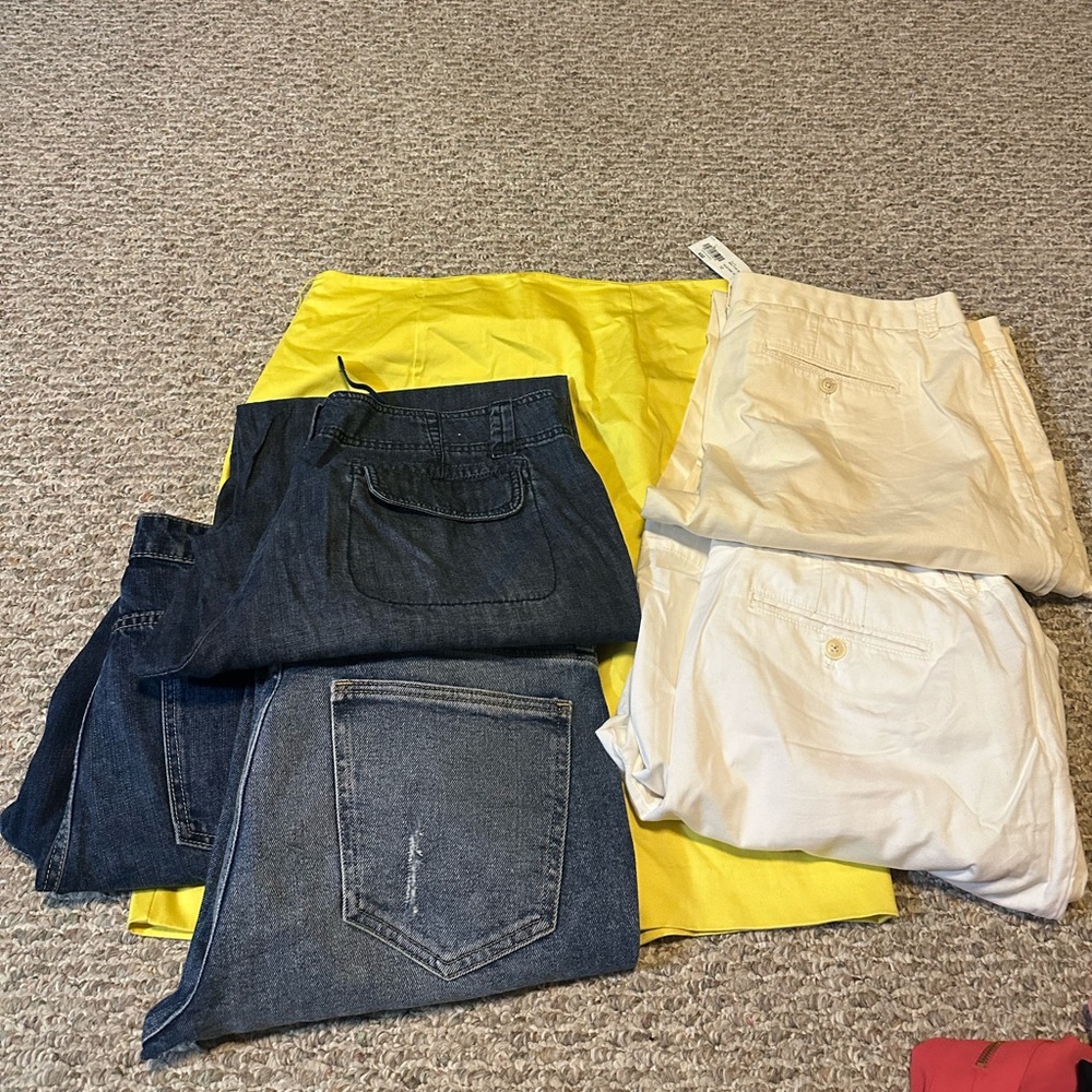 Bundle of women’s pants and jeans